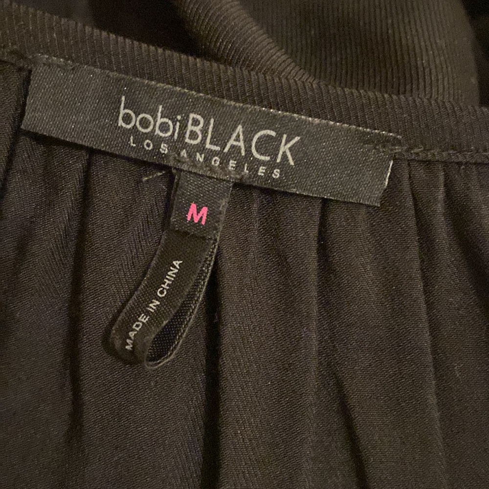 BOBI BLACK LOS ANGELES Elegant Black Women's Top. Size M - Picture 3 of 6